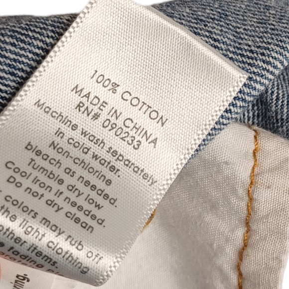 BULLHEAD Zipper Front Sleeveless Cuff Hem Denim Jean Blue Overalls Small - Picture 8 of 8